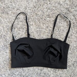 SKIMS Black Bandeau Bralette Large